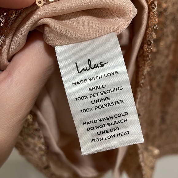 Lulus- Light Up The Night- Shift Dress- Champagne - Picture 4 of 7